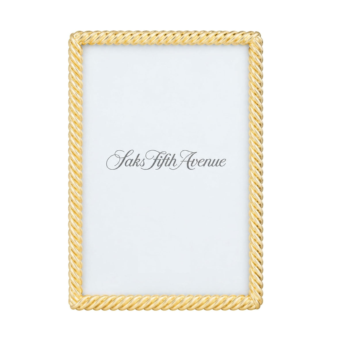 Saks Fifth Avenue Picture Frame Rope City Gold | 4'' X 6''