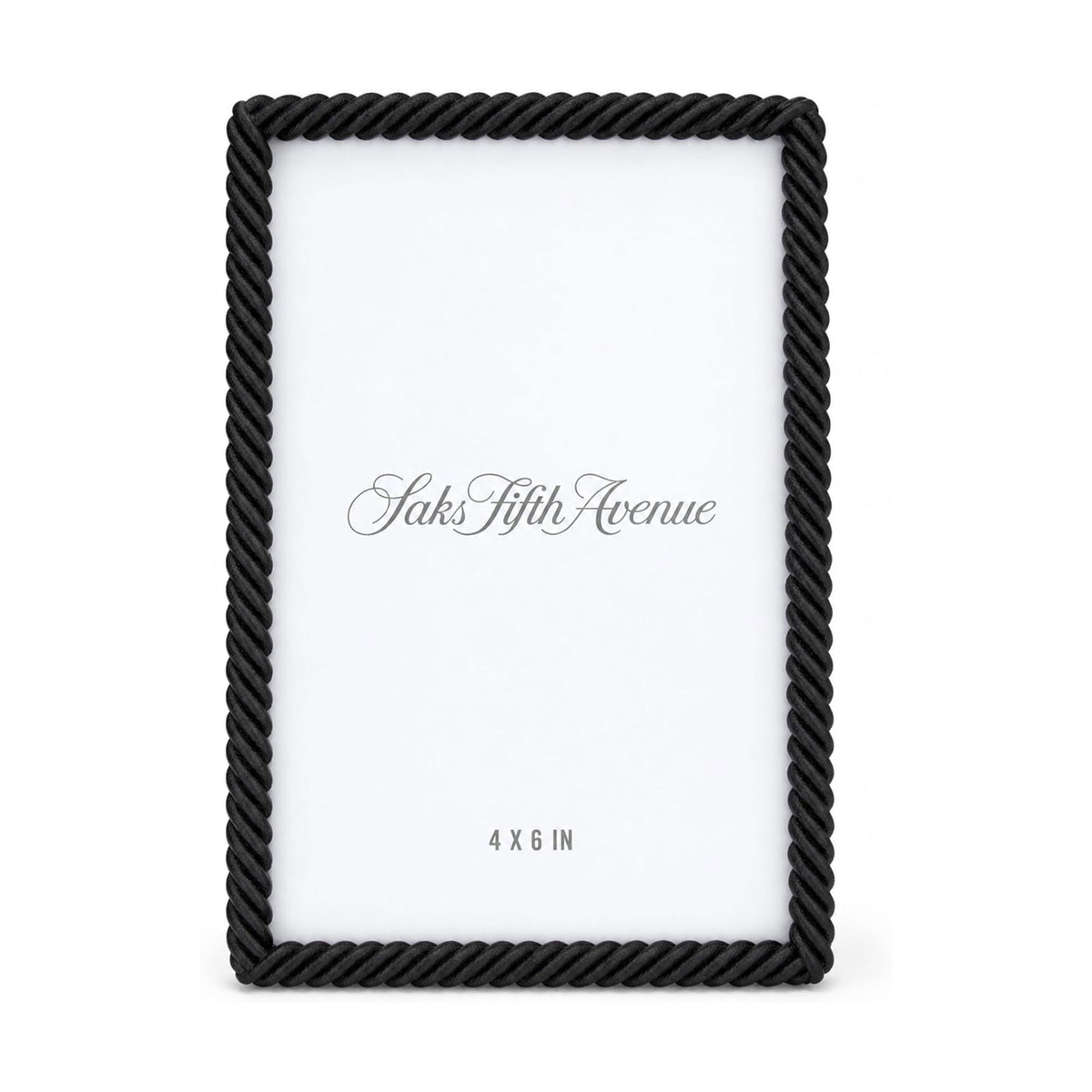 Saks Fifth Avenue Picture Frame Rope City Black | 4'' x 6''