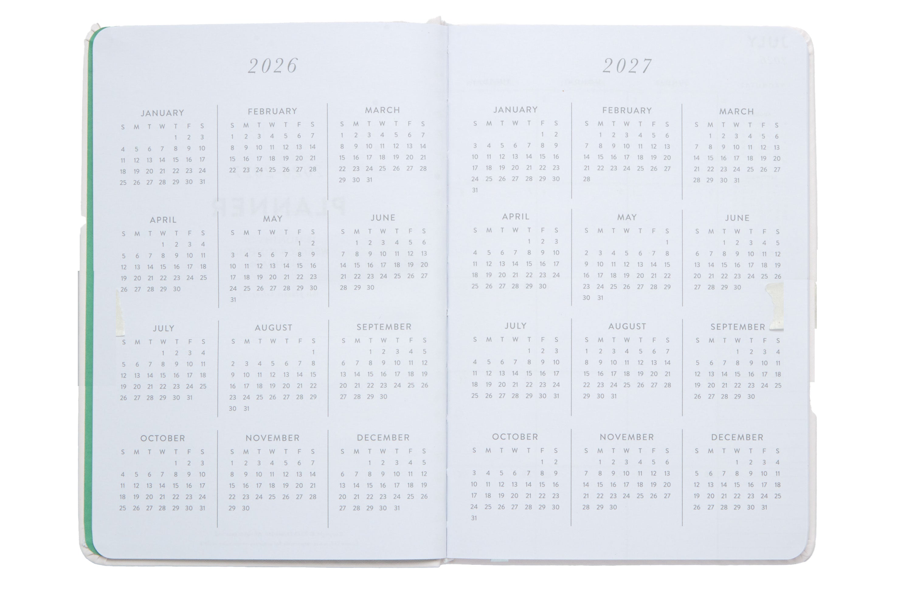2026–2027 Academic Planner | 18 Month | 6" × "8" | Watercolor Cats
