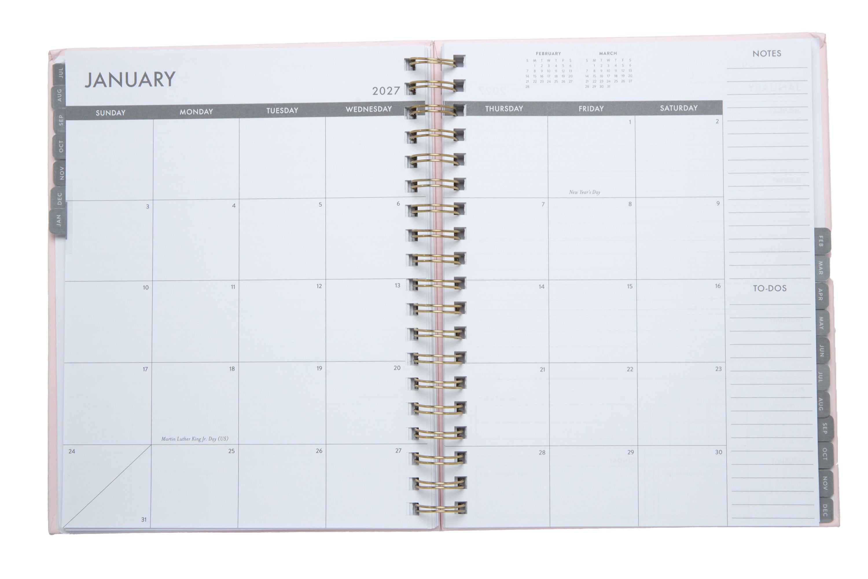 2026–2027 Academic Planner | 18 Month | 8" × "10" | Pink