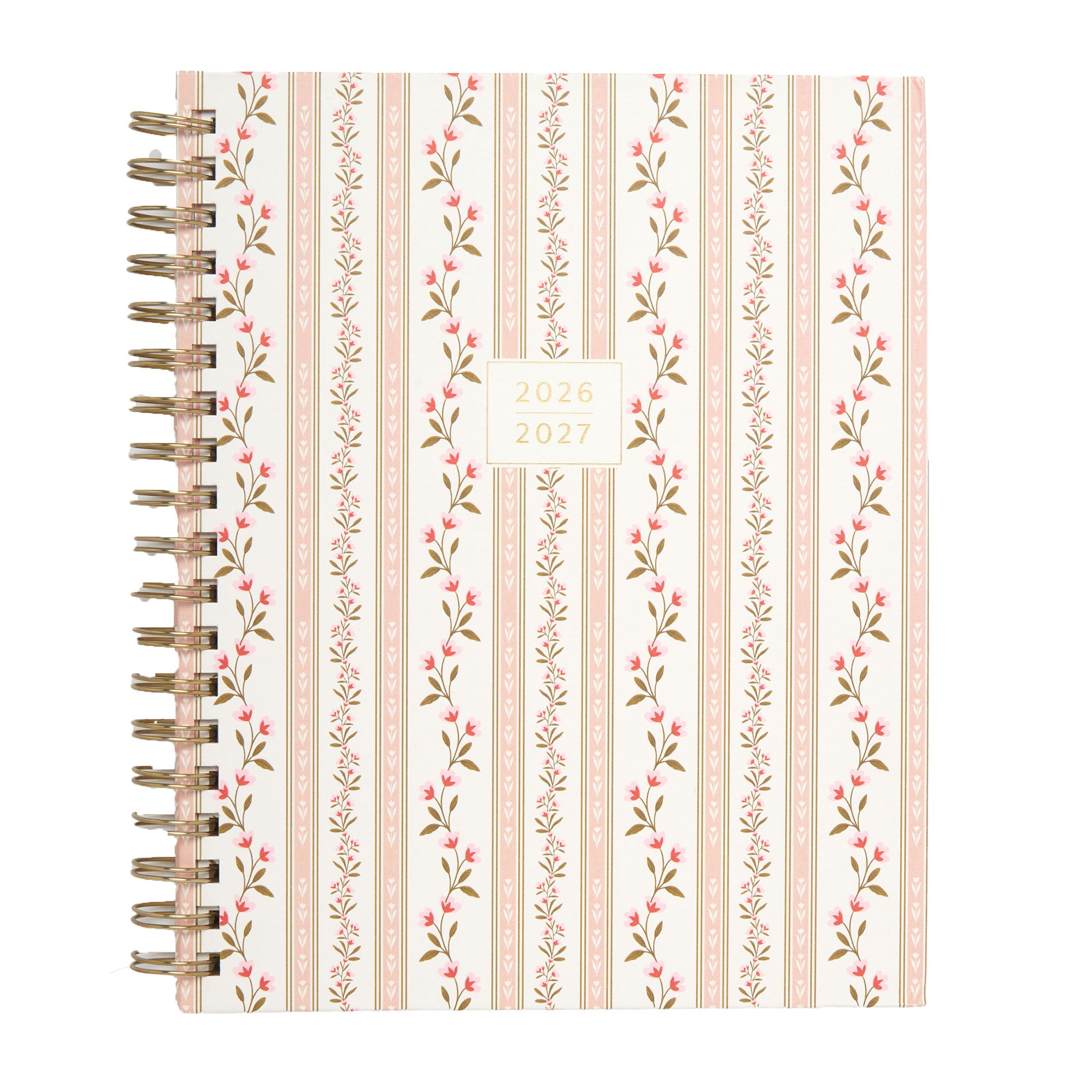2026–2027 Academic Planner | 18 Month | 8" × "10" | Pink Vines