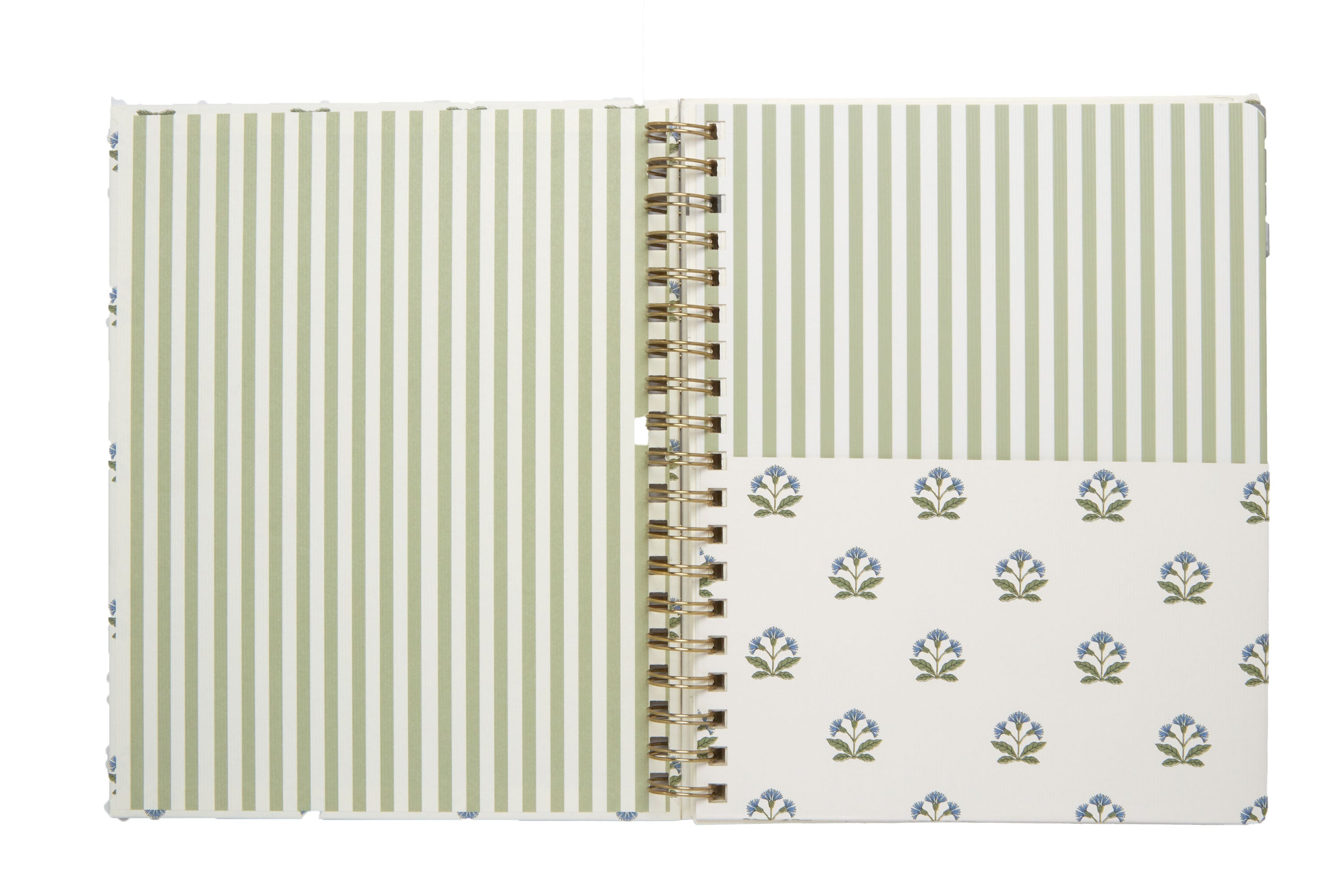 2026–2027 Academic Planner | 18 Month | 8" × "10" | Blue & Green Floral