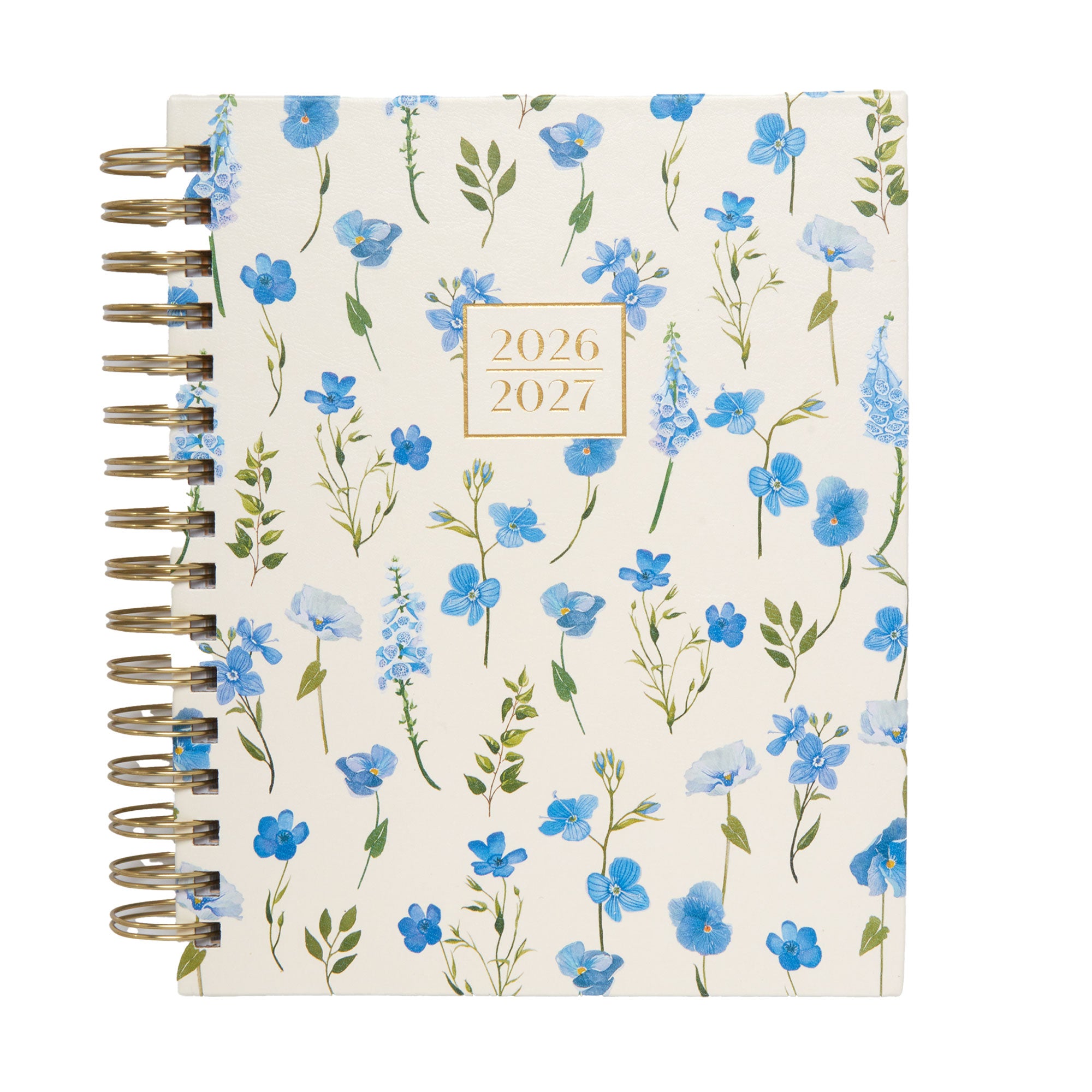 2026–2027 Academic Planner | 18 Month | 7" × "9" | Blue Floral
