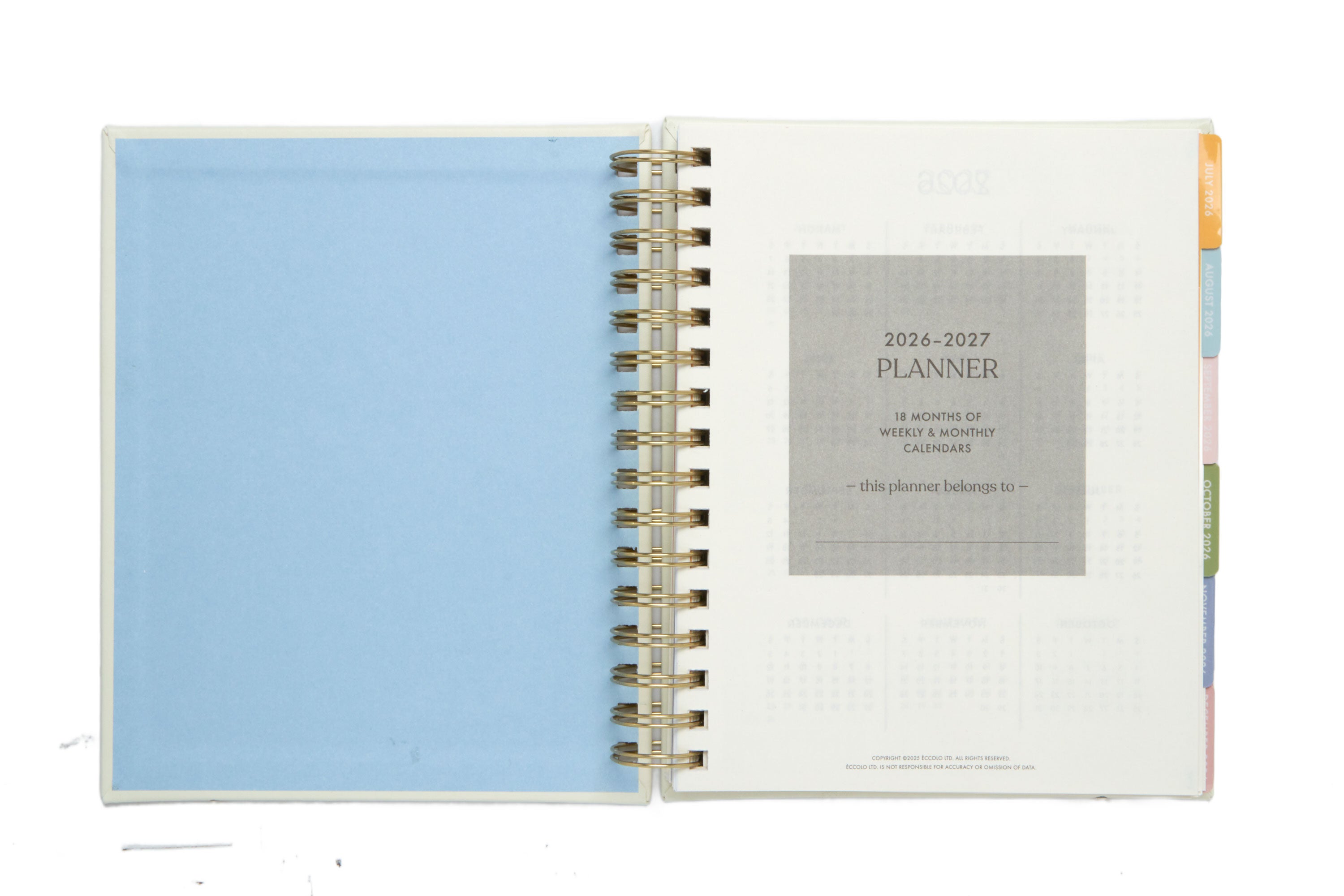 2026–2027 Academic Planner | 18 Month | 7" × "9" | Ivory Bee