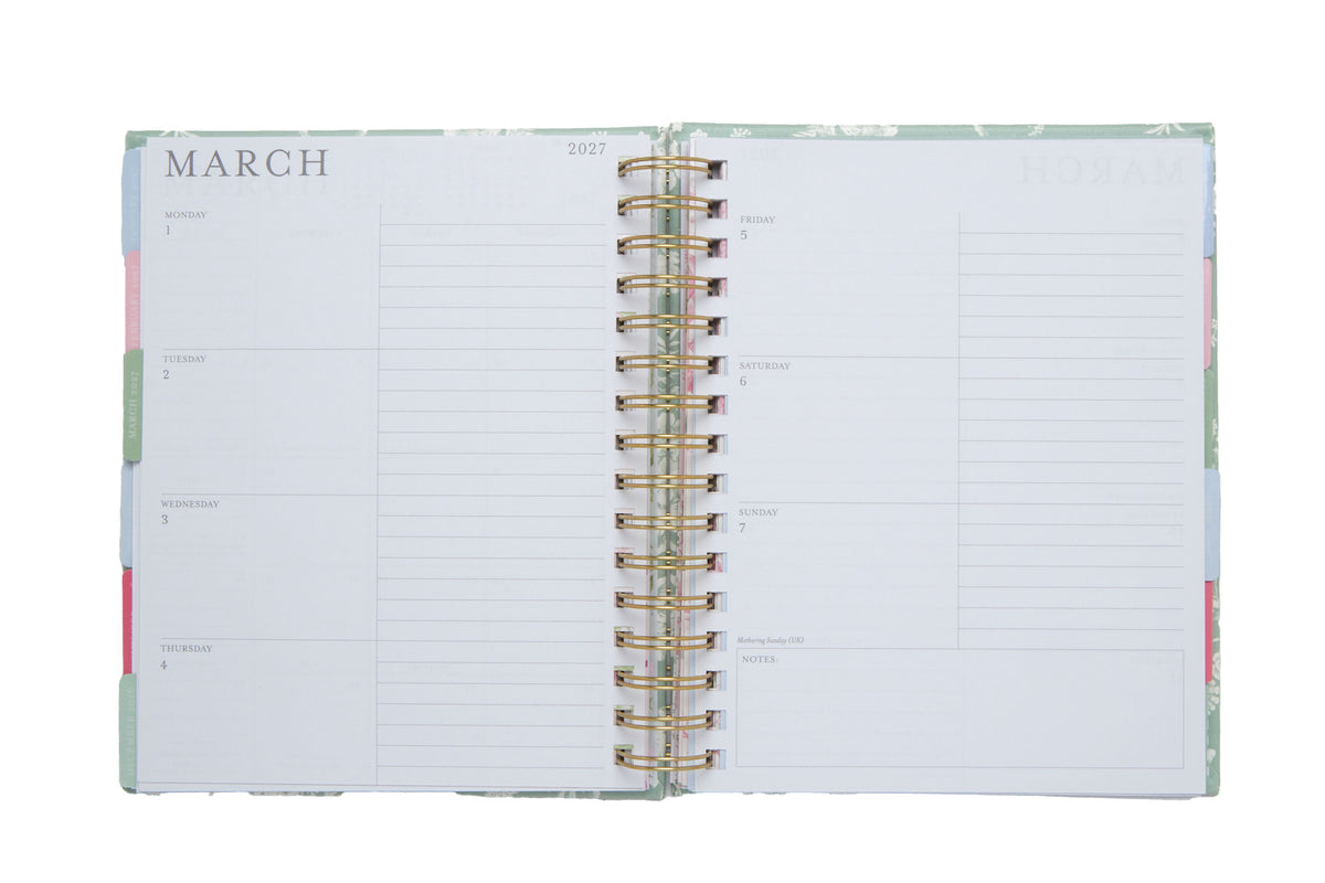 Laura Ashley 2026–2027 Academic Planner | 18 Month | 7" × "9" | Sage Blooms
