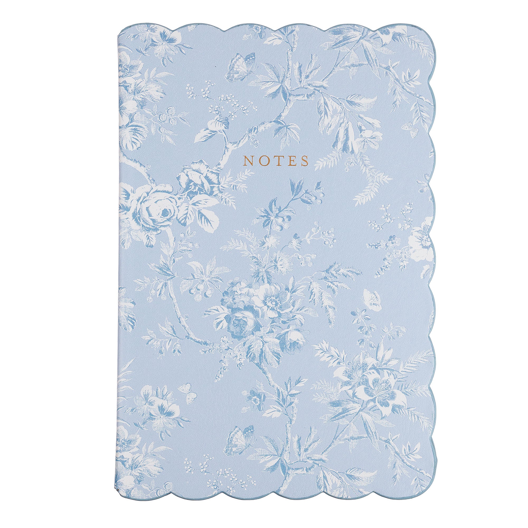Laura Ashley Heirloom Cottage Cornflower Blue Scalloped Journal