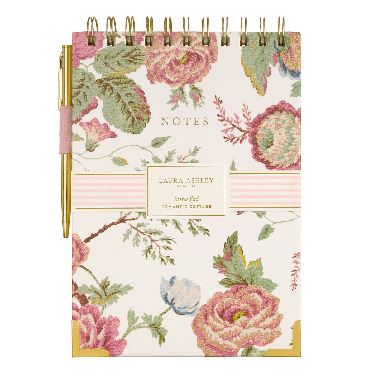Laura Ashley Romantic Cottage Floral Steno Pad