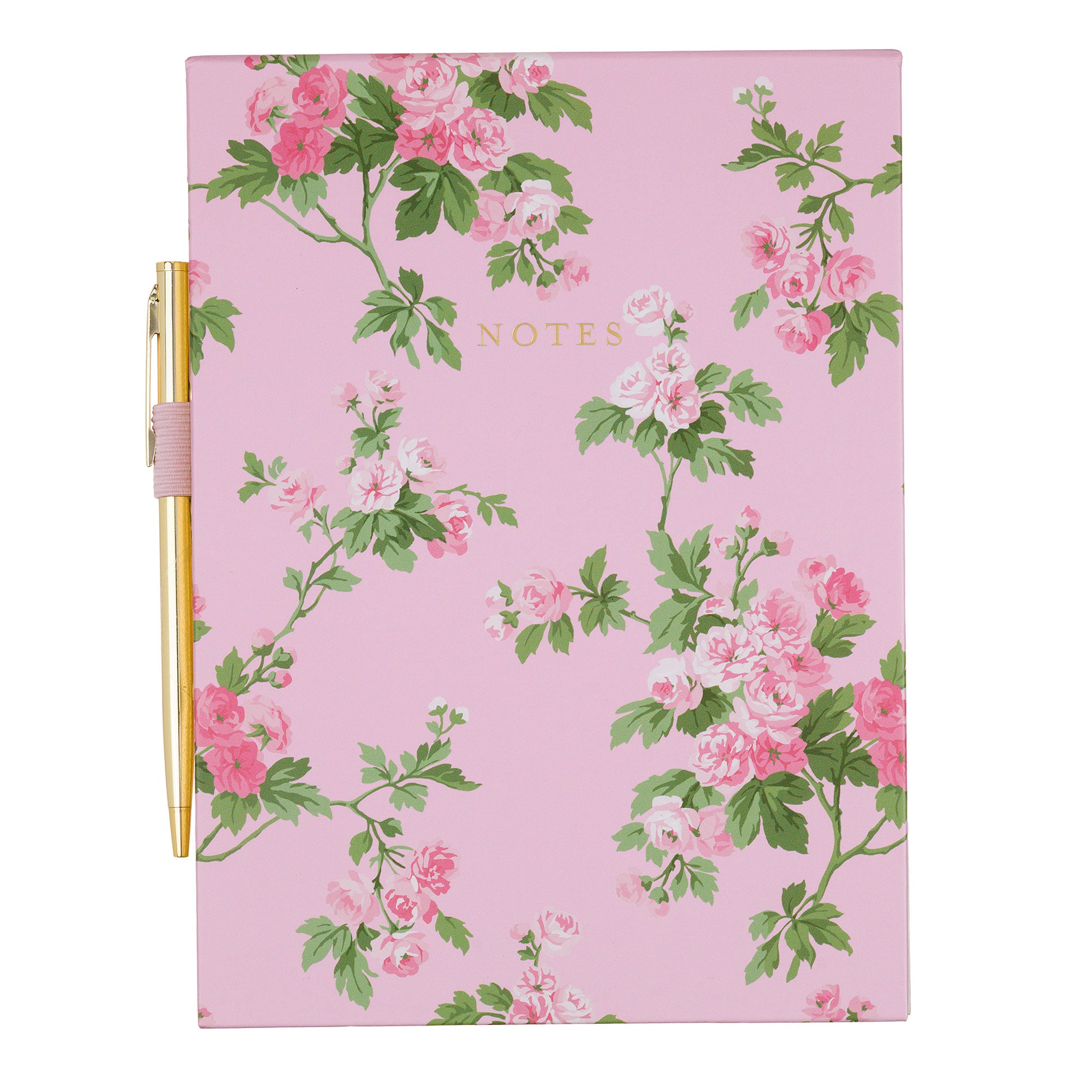 Laura Ashley＊ウィンターリリー＊ピンク Laura Ashley Garden Blooms Bright Pink Note & Pen Set