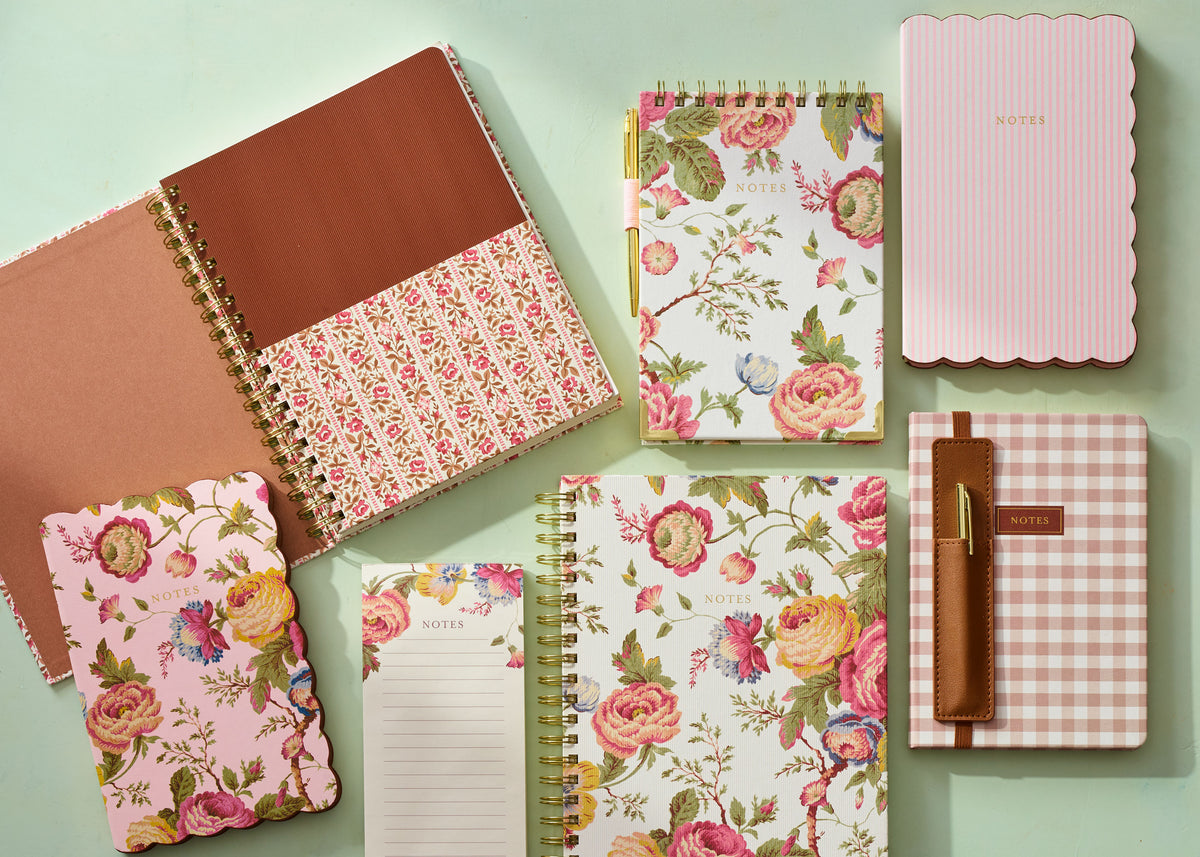 Laura Ashley Romantic Cottage Floral Steno Pad