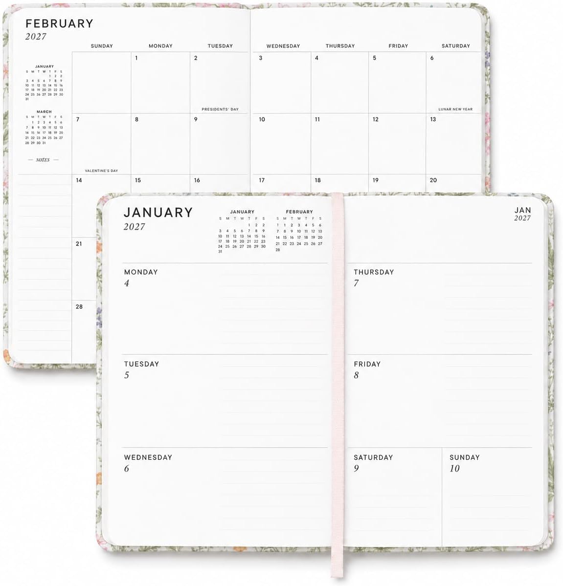 2026–2027 Academic Planner | 18 Month | 6" × "8" | Multi Floral