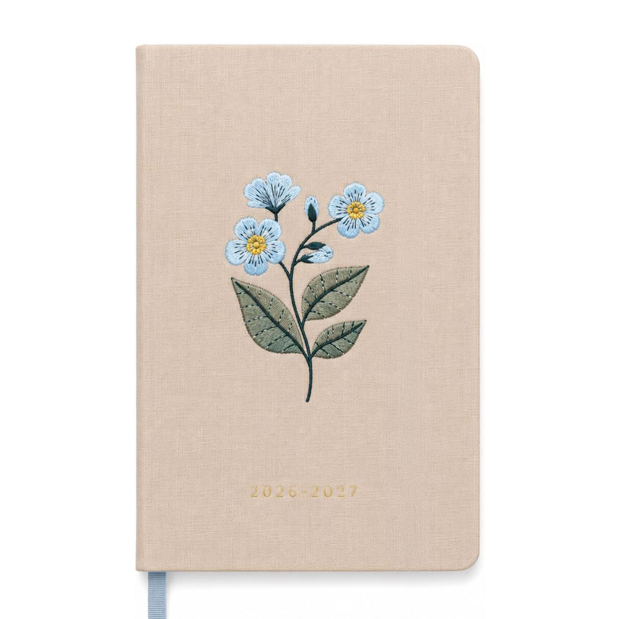 2026–2027 Academic Planner | 18 Month | 6" × "8" | Blue Floral