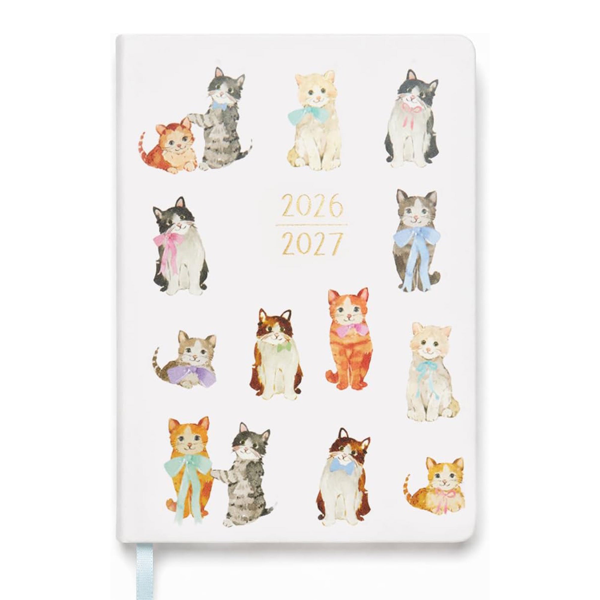 2026–2027 Academic Planner | 18 Month | 6" × "8" | Watercolor Cats