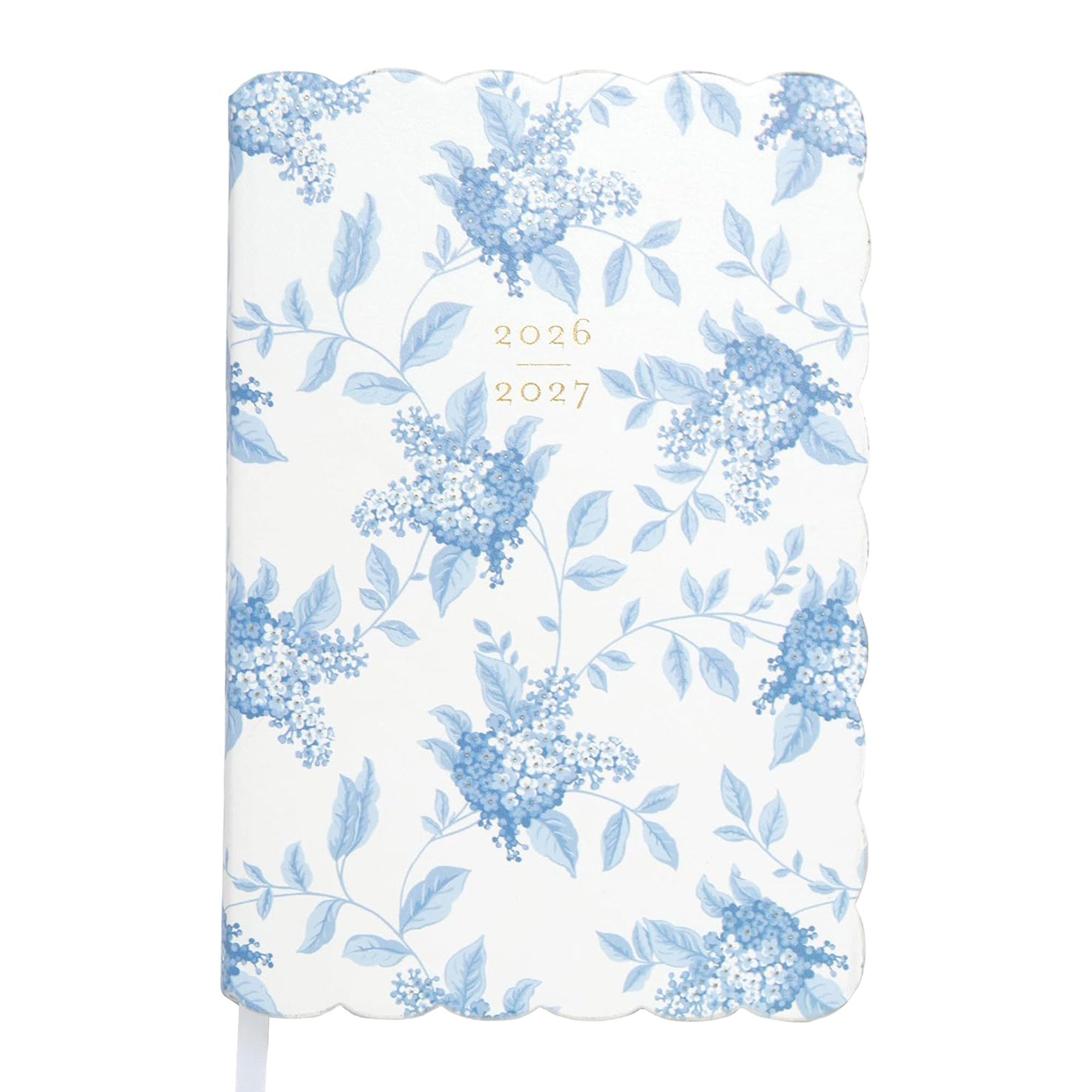 Laura Ashley 2026–2027 Academic Planner | 18 Month | 6" × "8" | White & Blue Floral