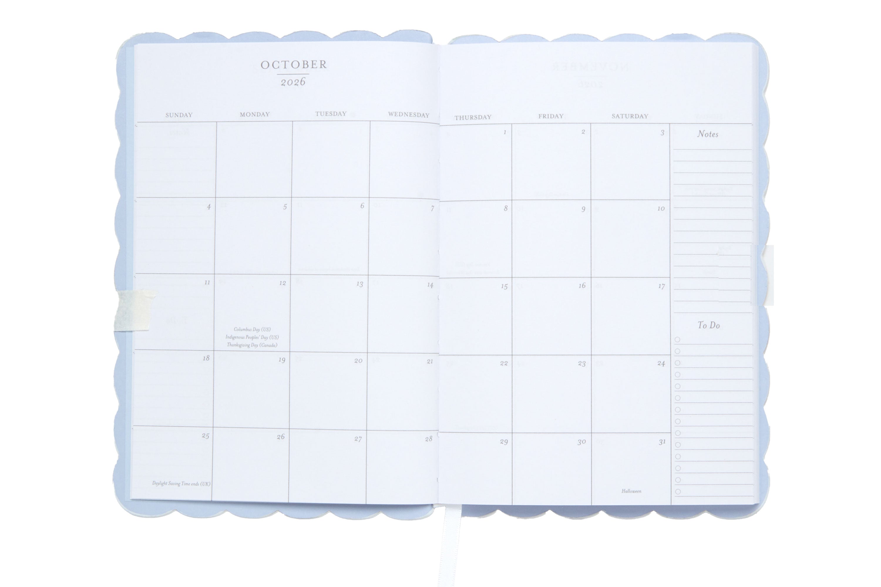 Laura Ashley 2026–2027 Academic Planner | 18 Month | 6" × "8" | White & Blue Floral