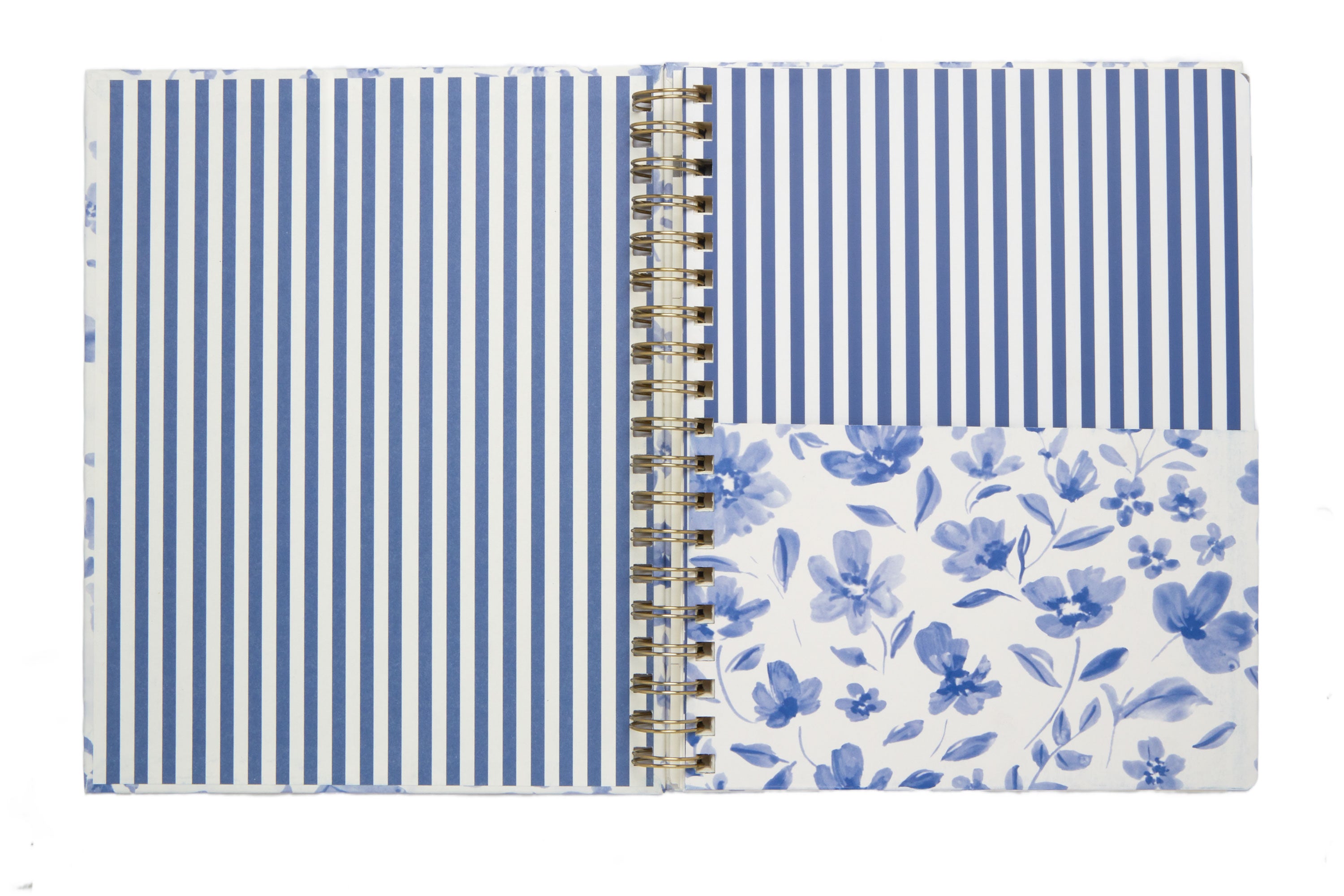 2026–2027 Academic Planner | 18 Month | 8" × "10" | Blue Flowers