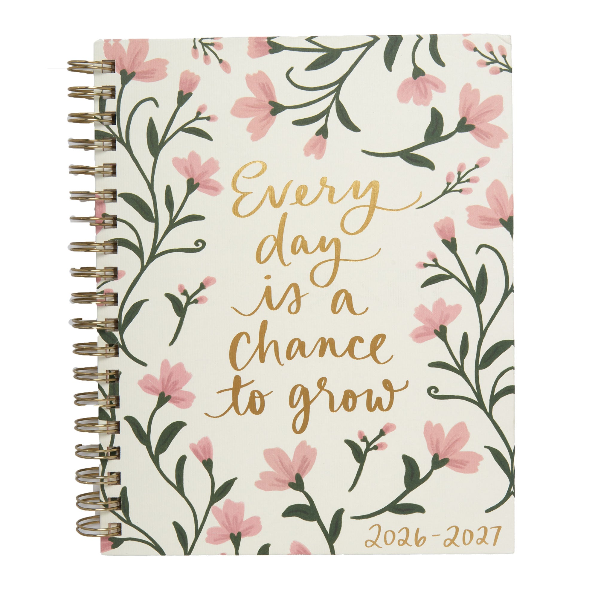 2026–2027 Academic Planner | 18 Month | 8" × "10" | Pink Floral
