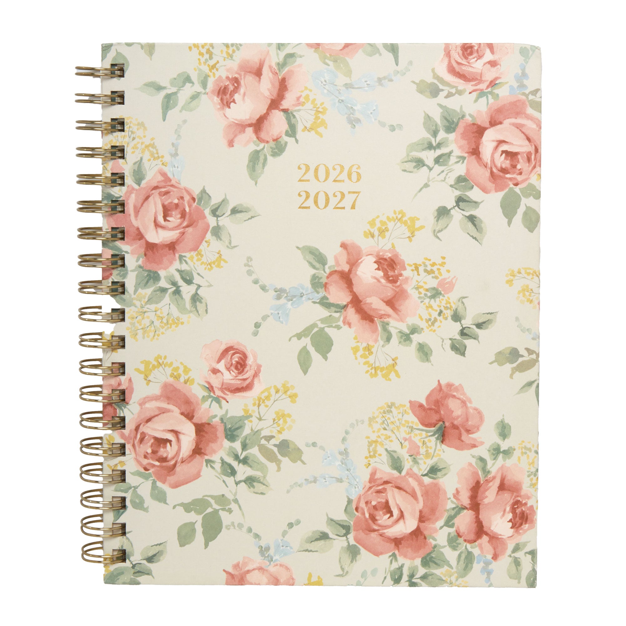 2026–2027 Academic Planner | 18 Month | 8" × "10" | Pink Roses