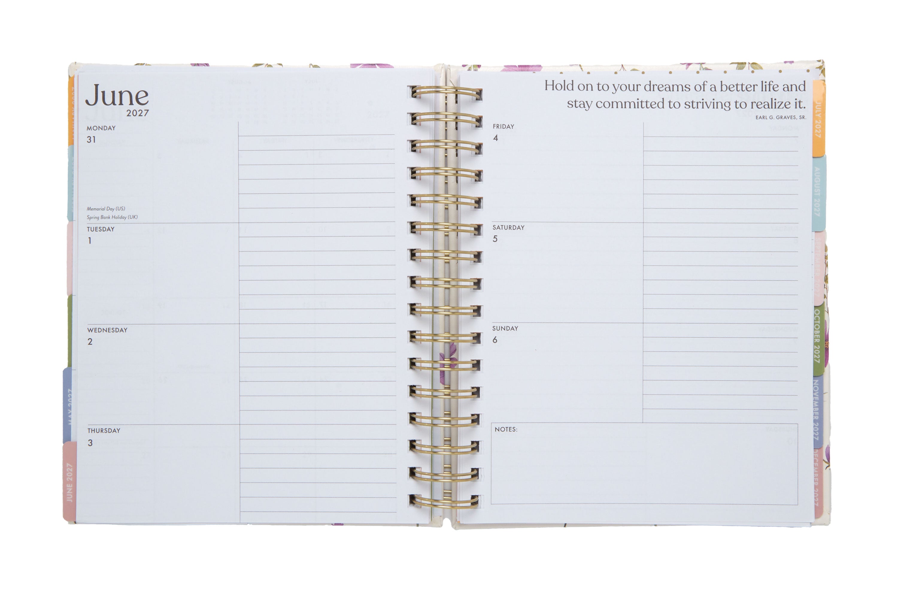 2026–2027 Academic Planner | 18 Month | 7" × "9" | Magenta Garden