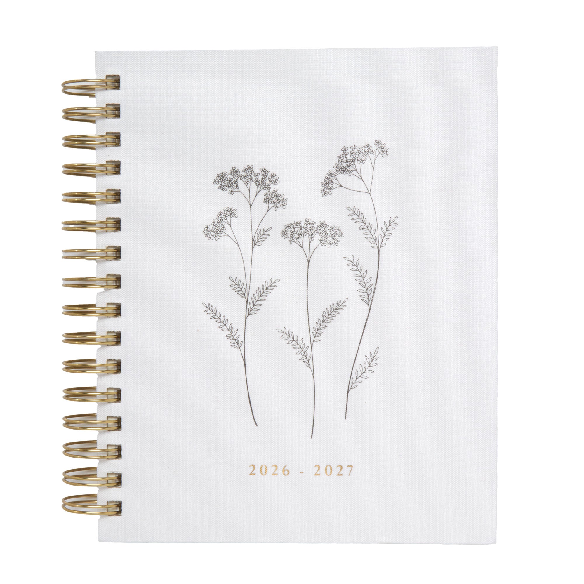2026–2027 Academic Planner | 18 Month | 7" × "9" | Ivory Flowers