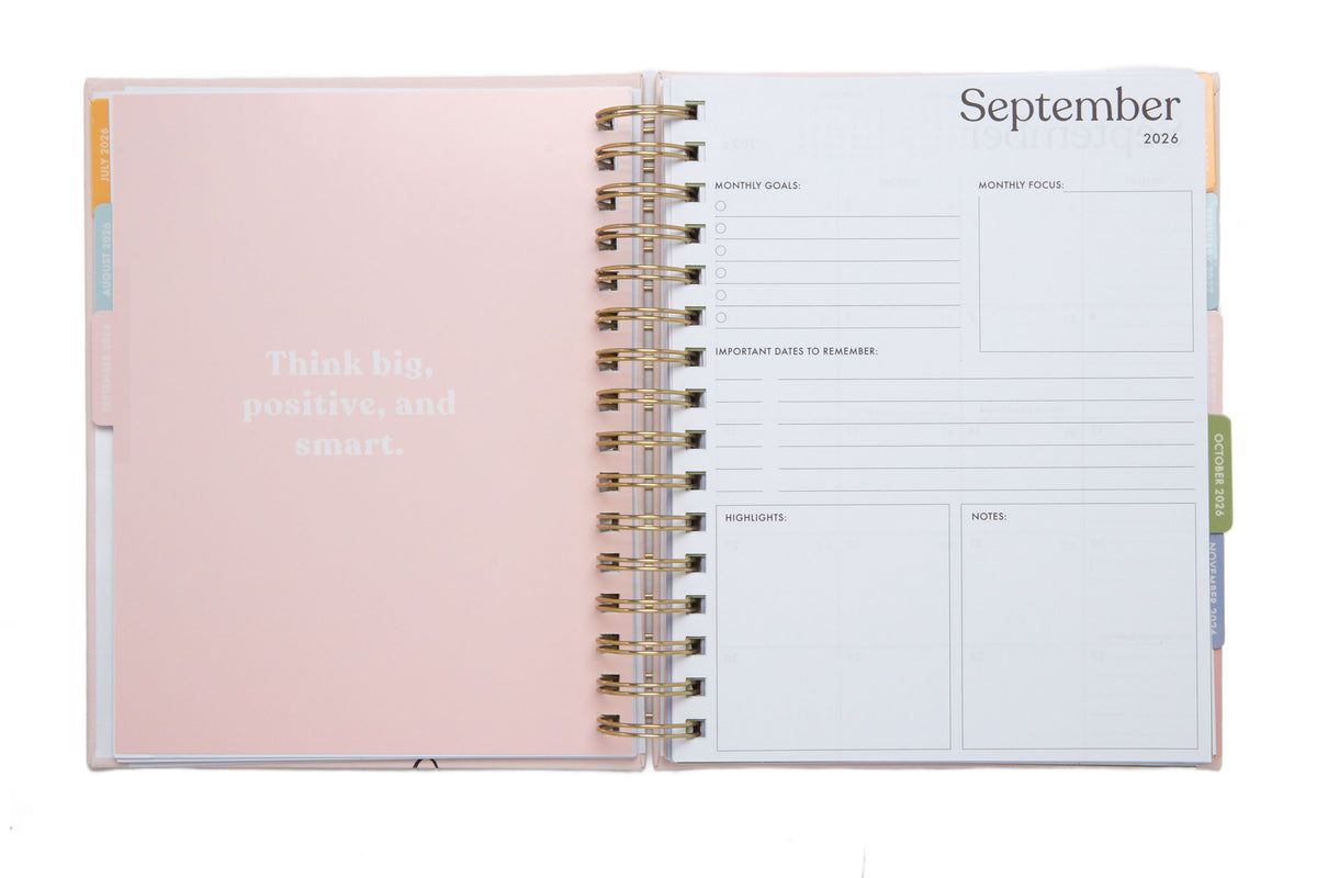 2026–2027 Academic Planner | 18 Month | 7" × "9" | Pink