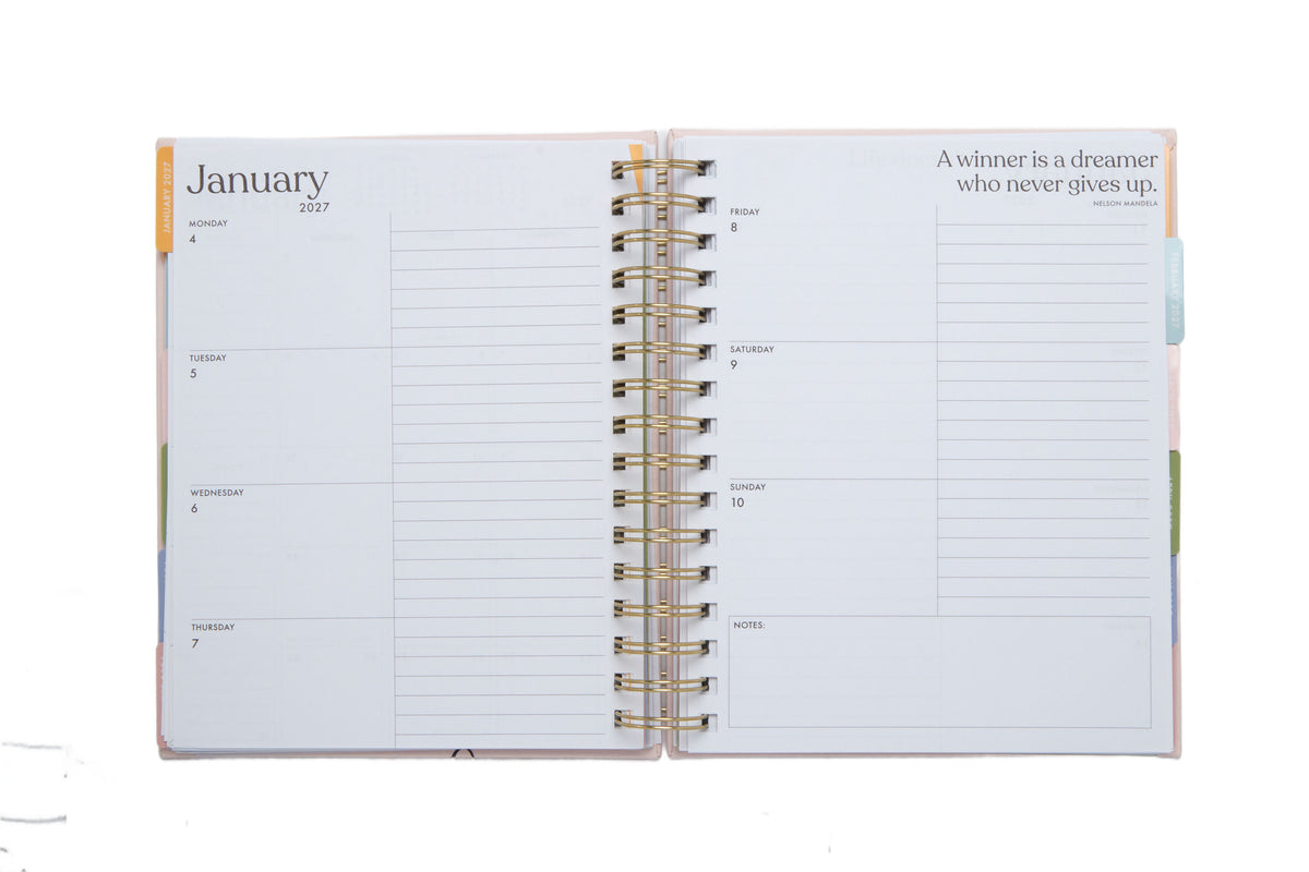 2026–2027 Academic Planner | 18 Month | 7" × "9" | Pink
