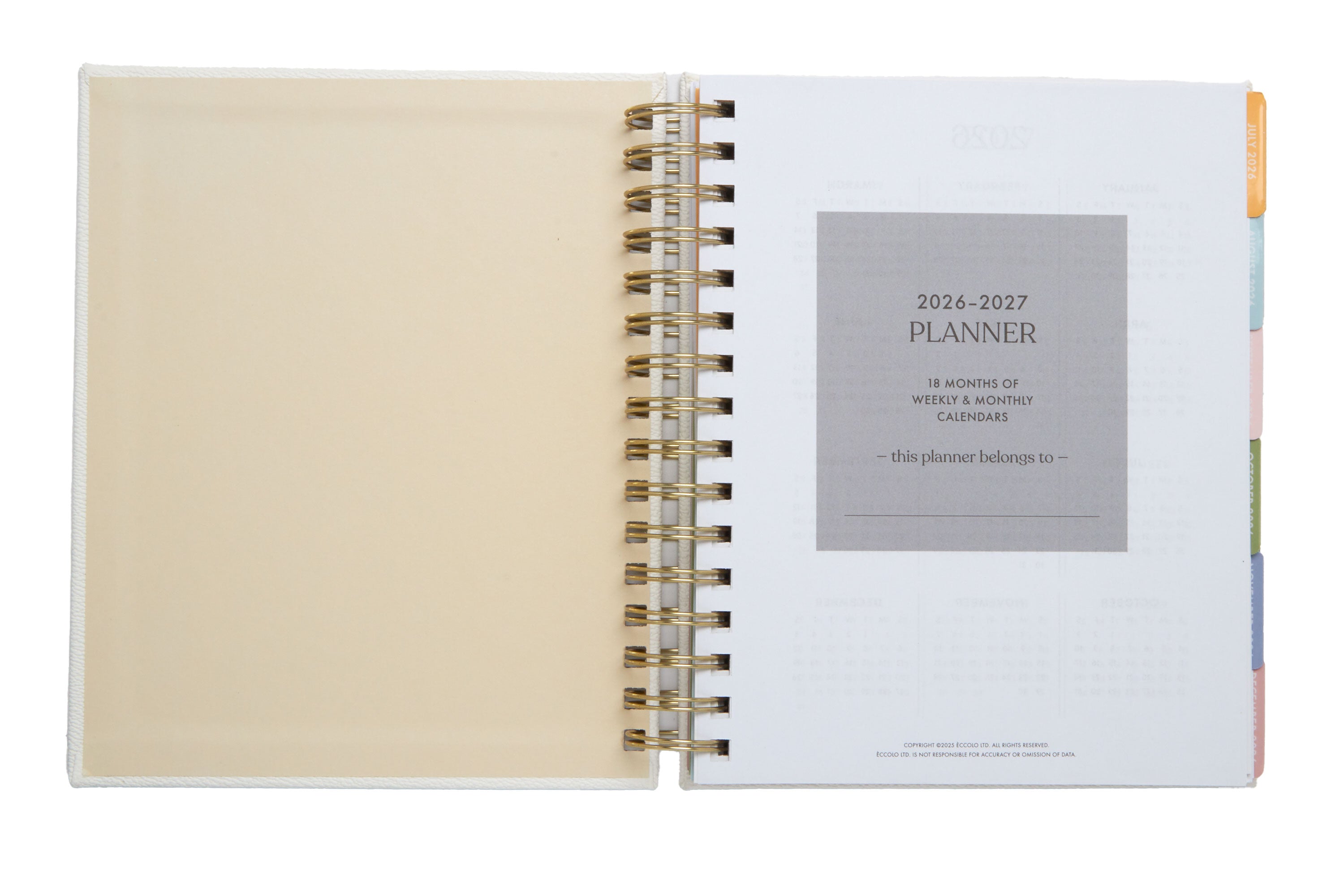 2026–2027 Academic Planner | 18 Month | 7" × "9" | White