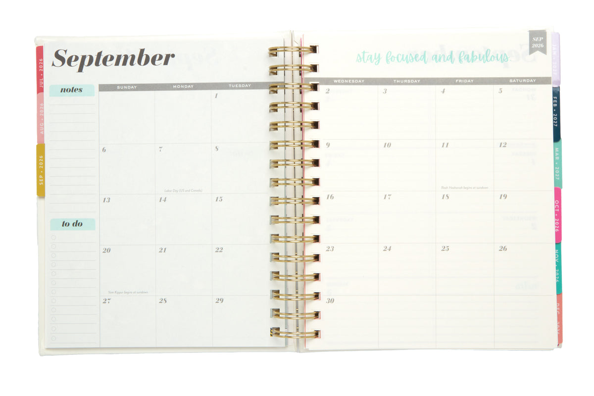 2026–2027 Academic Planner | 18 Month | 7" × "9" | Ivory Magic