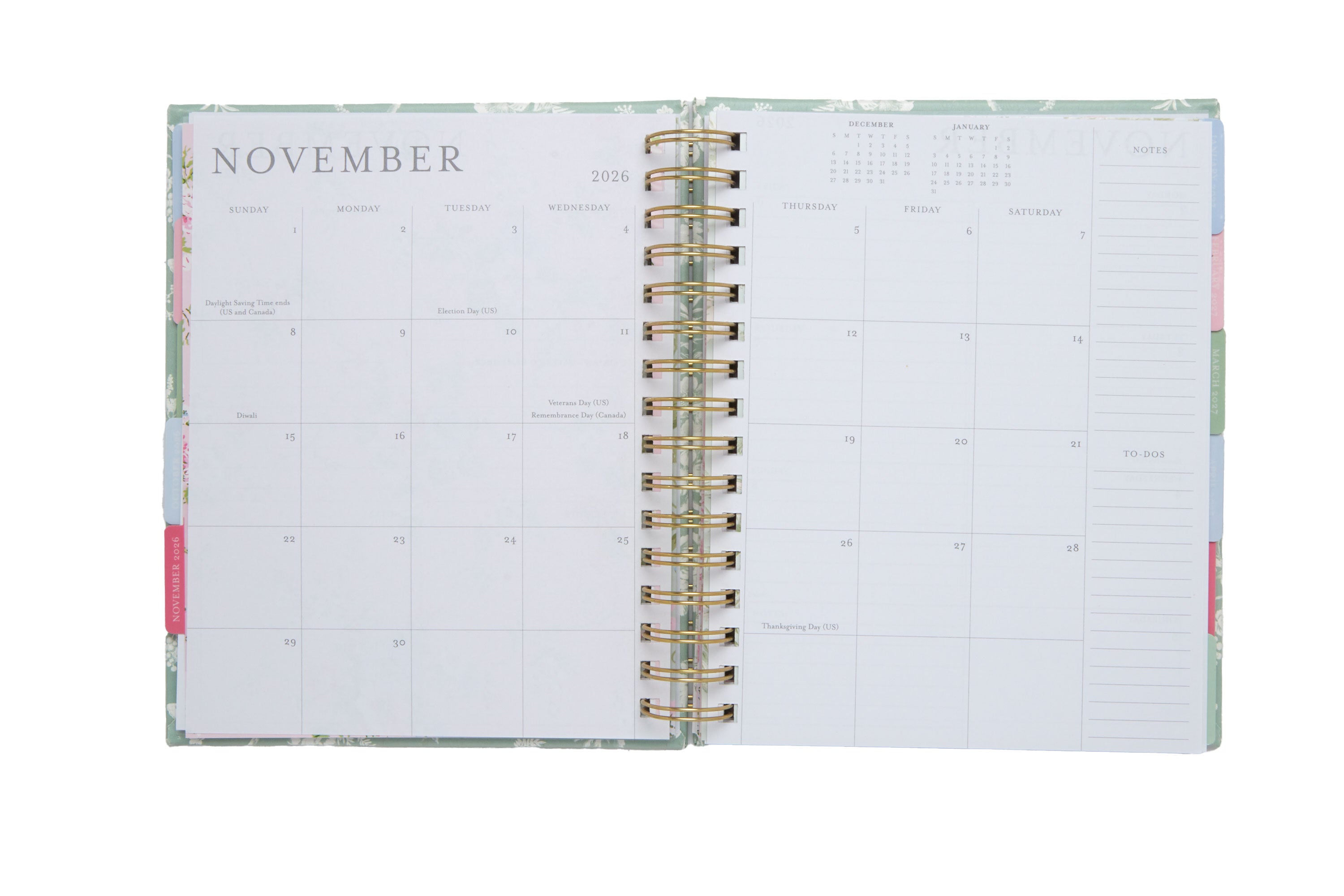 Laura Ashley 2026–2027 Academic Planner | 18 Month | 7" × "9" | Sage Blooms