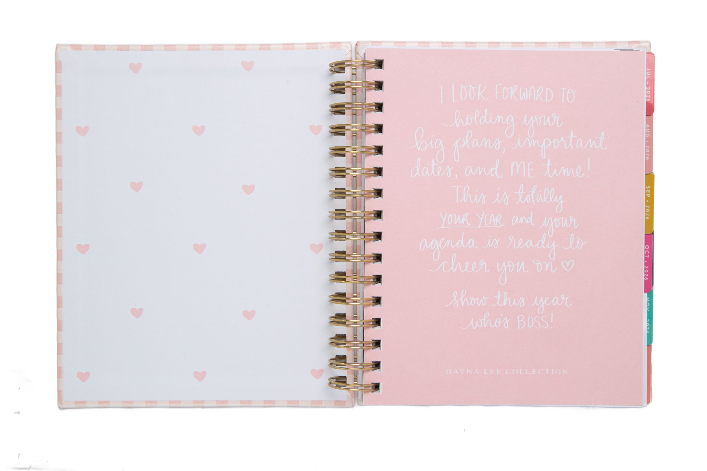 2026–2027 Academic Planner | 18 Month | 7" × "9" | Pink Gingham