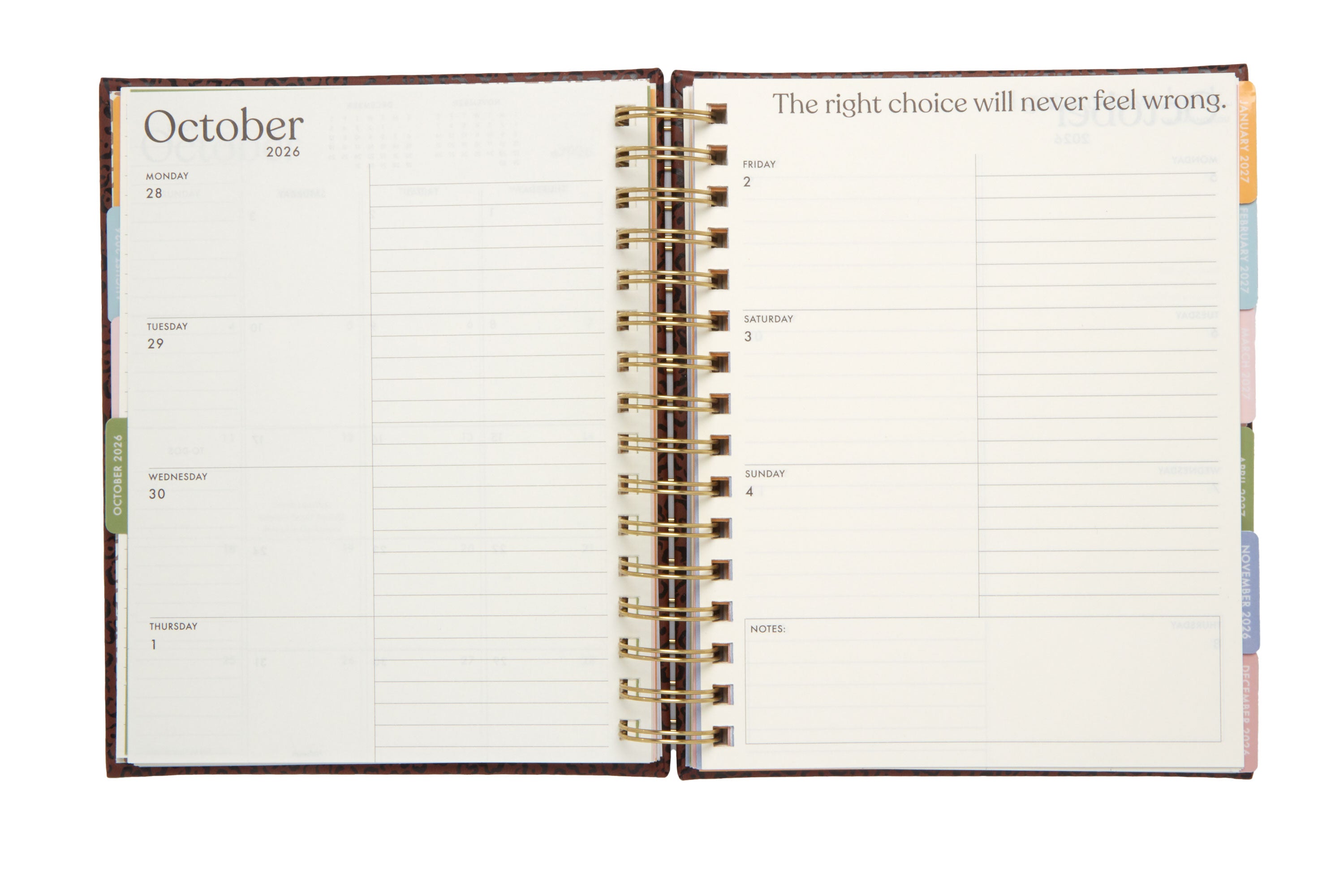 2026–2027 Academic Planner | 18 Month | 7" × "9" | Cheetah