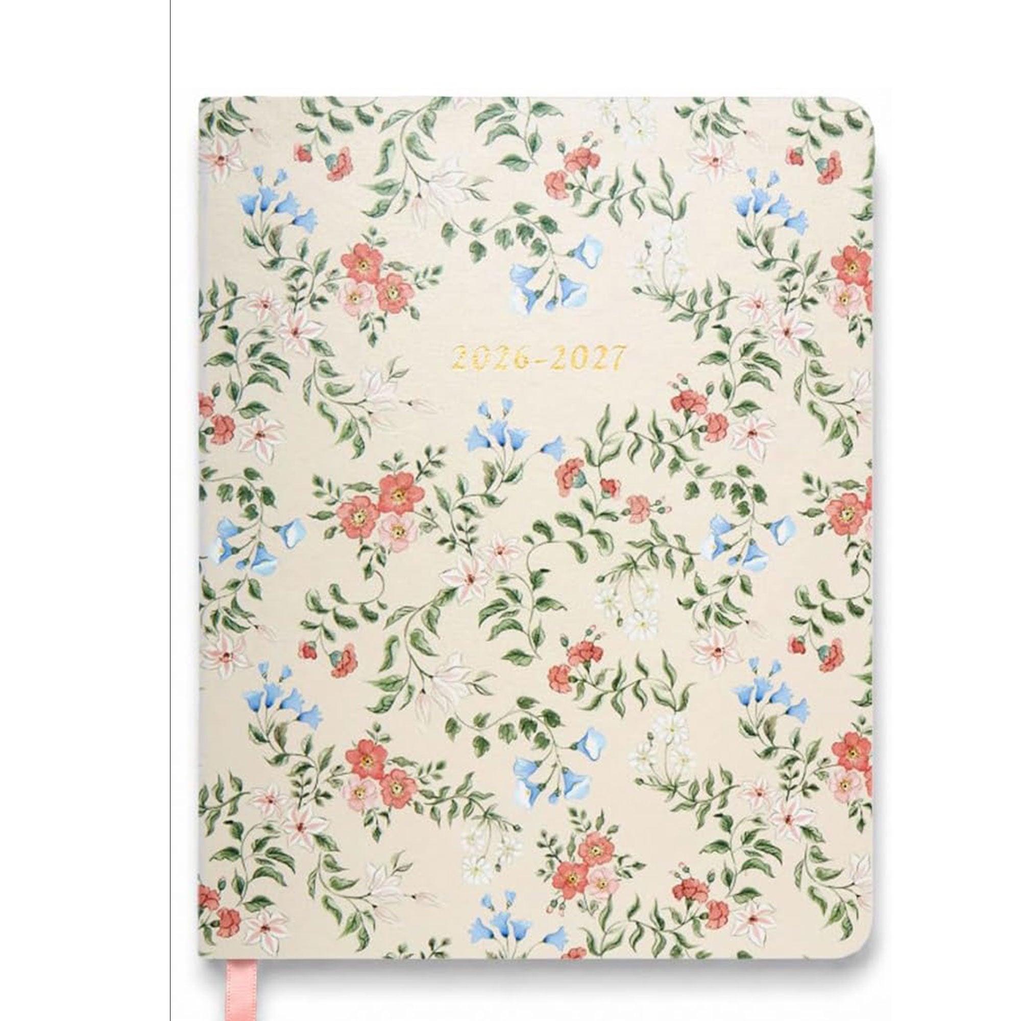 2026–2027 Academic Planner | 18 Month | 8" × "10" | Faint Floral