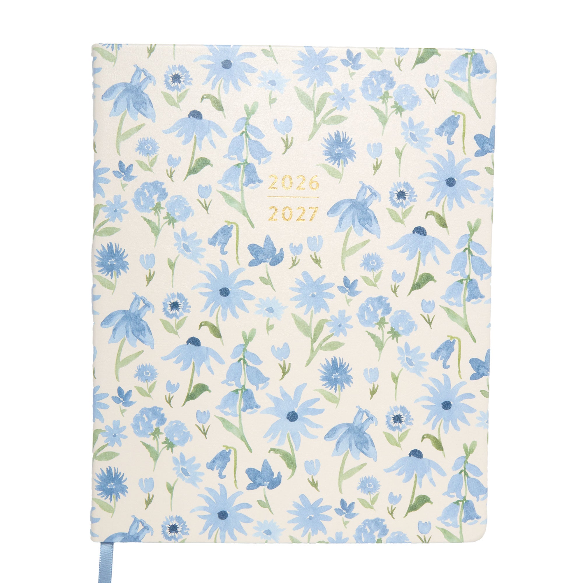 2026–2027 Academic Planner | 18 Month | 8" × "10" | Blue Floral