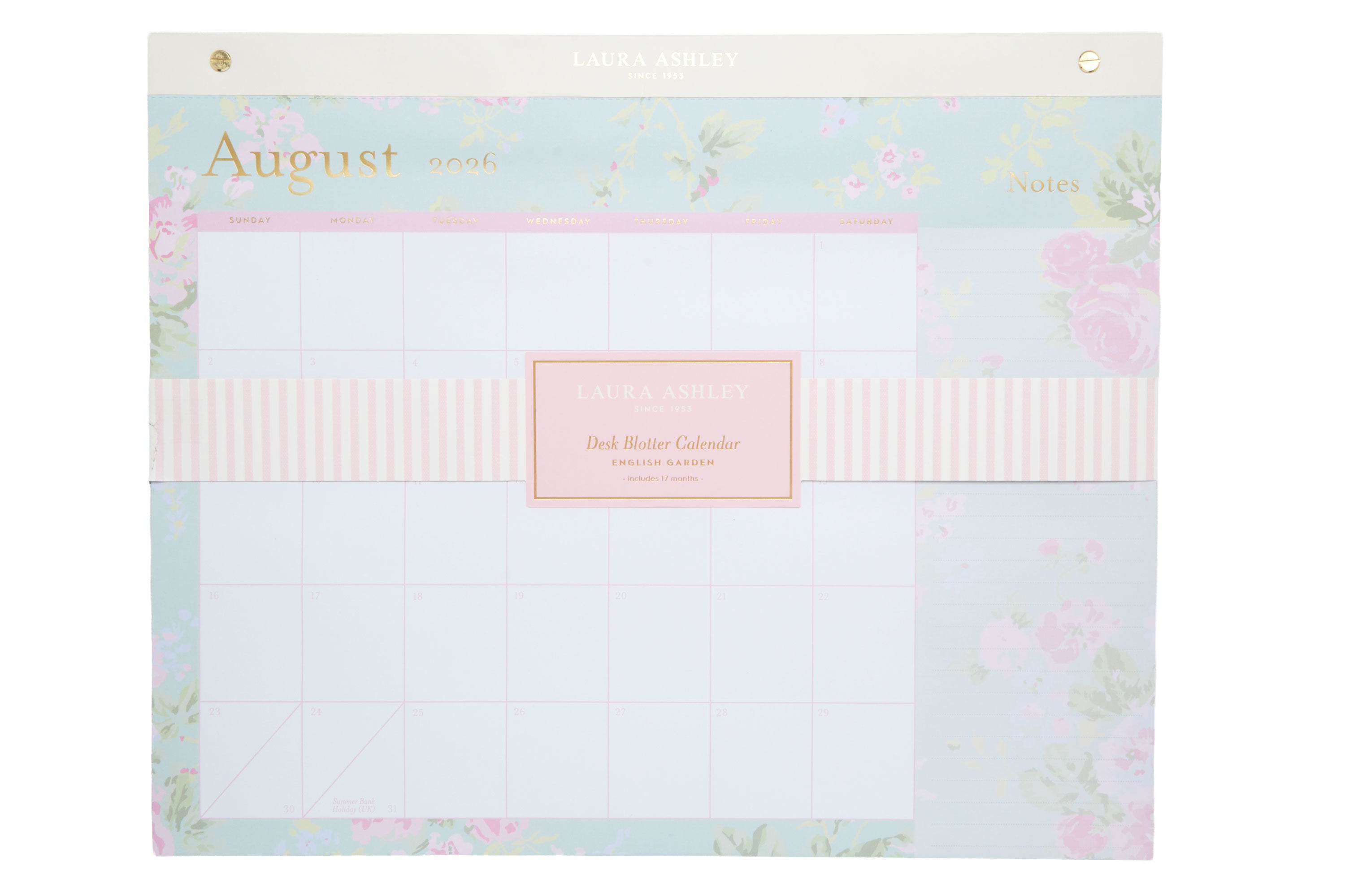 Laura Ashley 2026–2027 Desk Calendar | Mint English