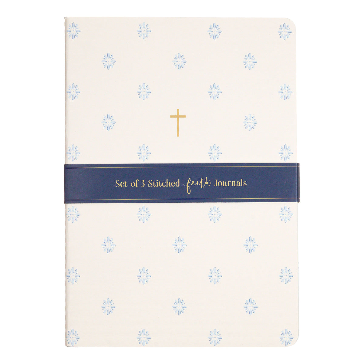 Cherrywood Lane Faith Light Blue Journal Set of 3 | 6" x 8"