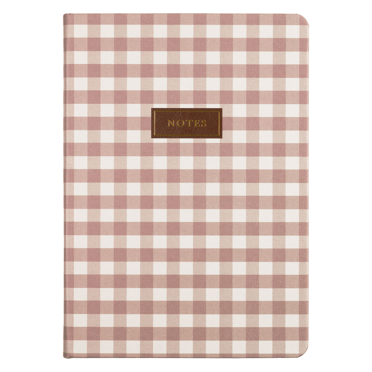 Laura Ashley Chestnut Gingham Journal with Pen | 6'' x 8''