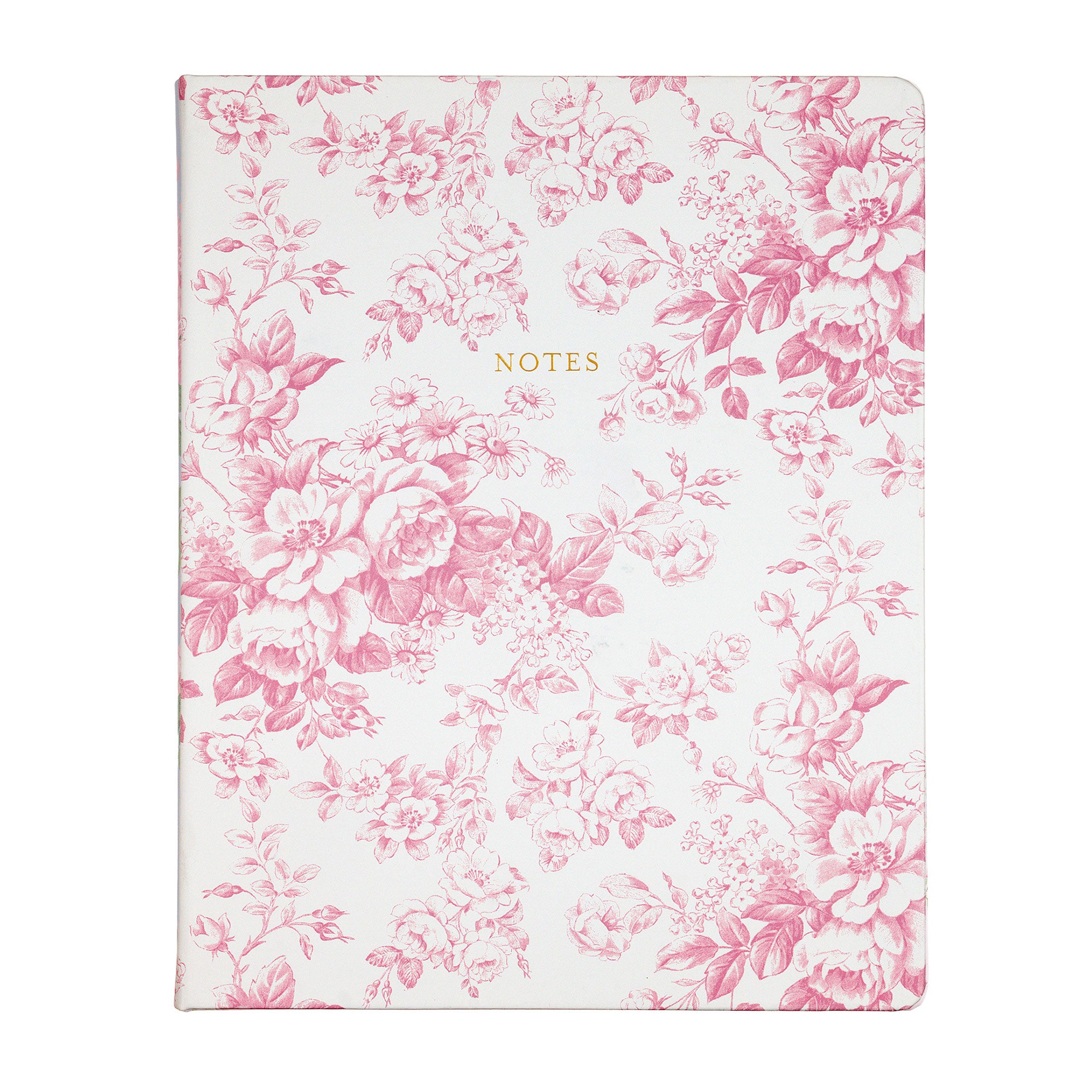 Laura Ashley Garden Blooms Pink Toile Journal | 8" x 10''