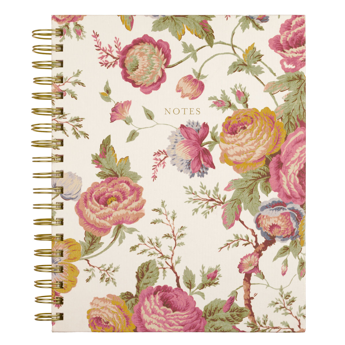 Laura Ashley Romantic Cottage Floral Spiral Notebook| 8" x 10''