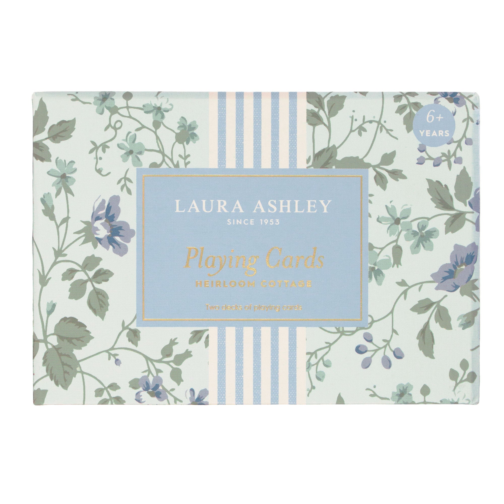 Laura Ashley Heirloom Cottage Playing Cards | Set of 2