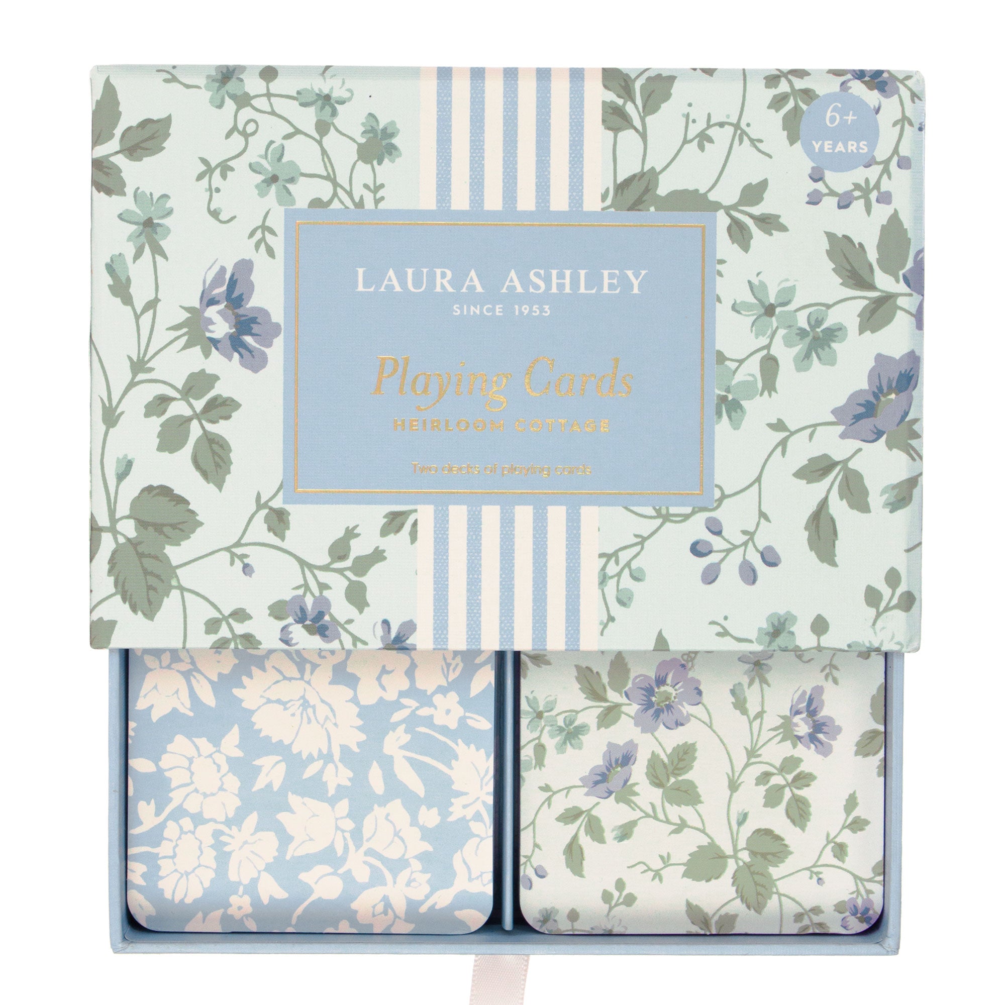 Laura Ashley Heirloom Cottage Playing Cards | Set of 2