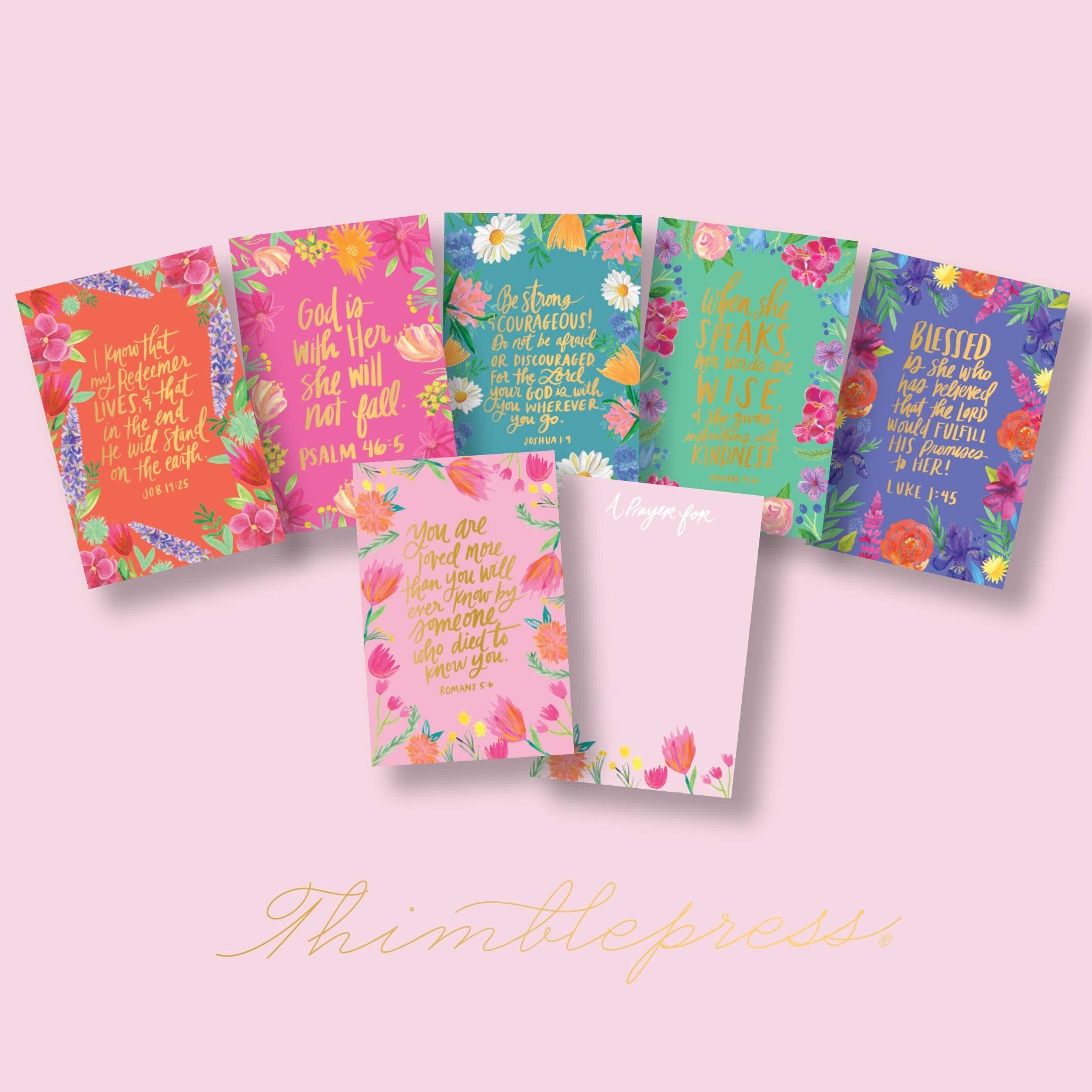 Floral Wreath Prayer Cards