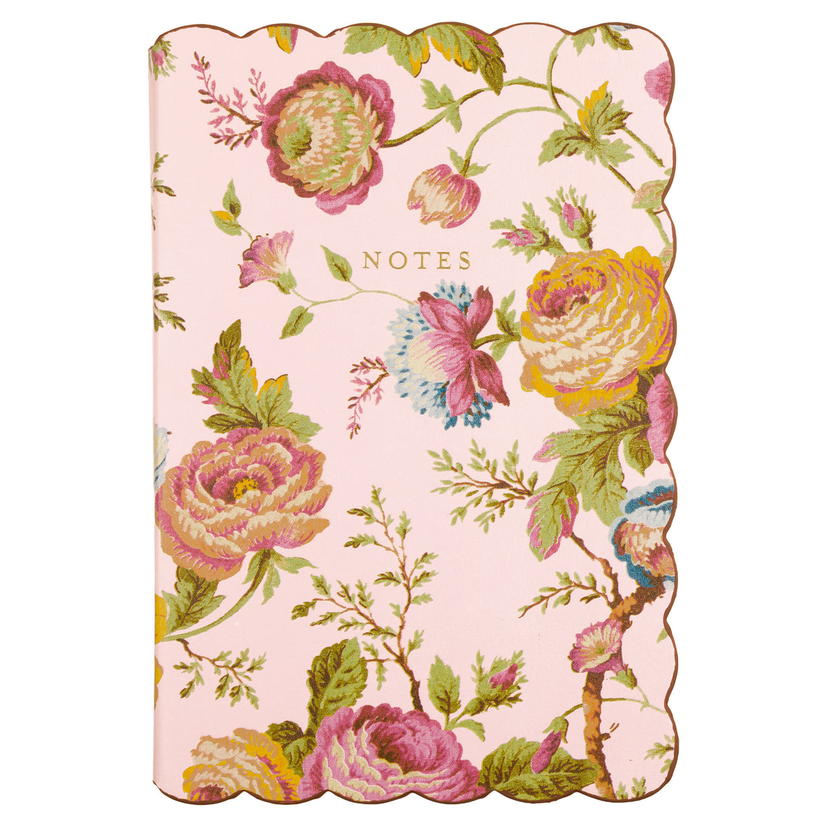 Laura Ashley Romantic Cottage Floral Scalloped Journal | 6" x 8"