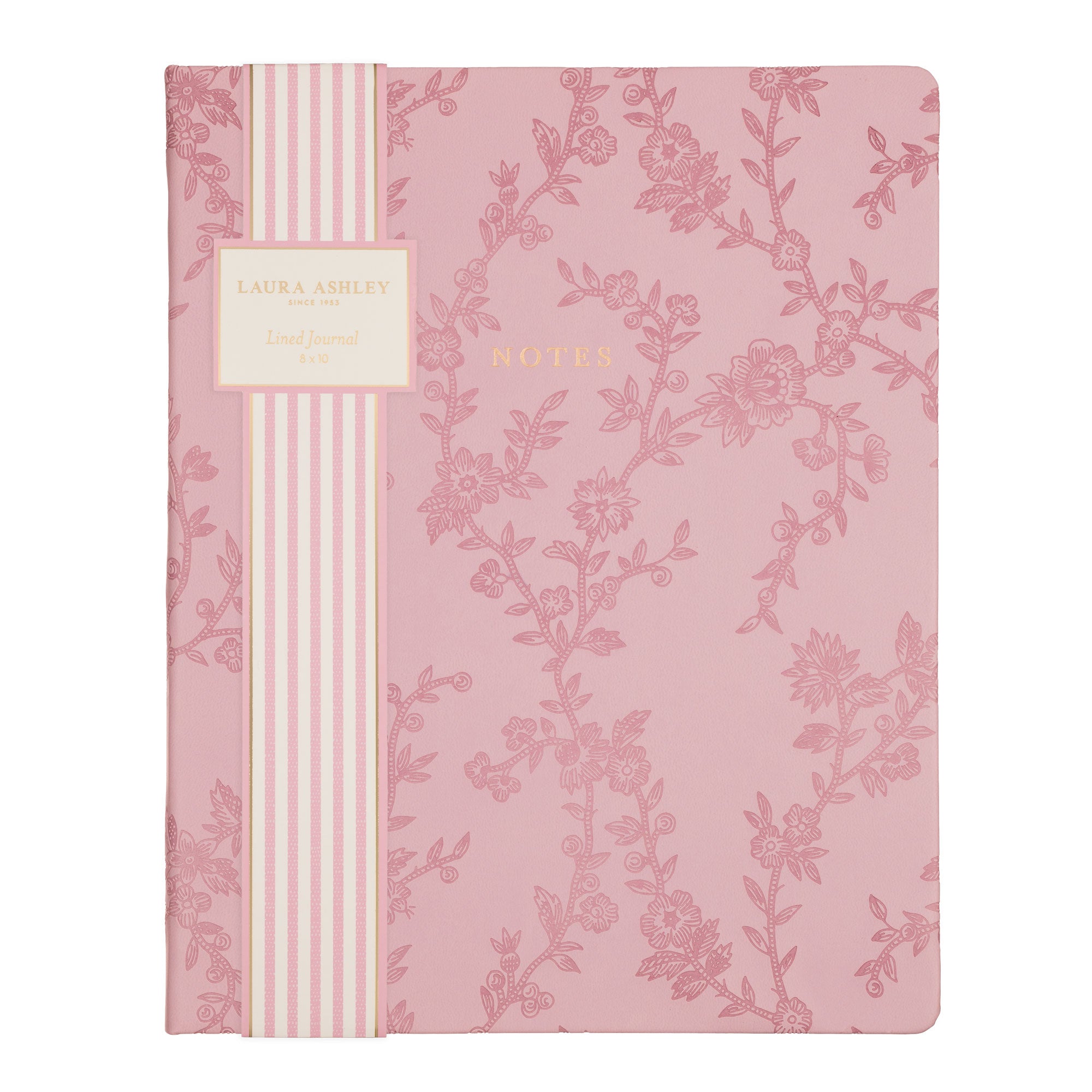 Laura Ashley Heritage Blooms Pink Journal | 8" x 10''