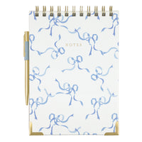 Laura Ashley Heirloom Cottage Blue Bows Steno Pad