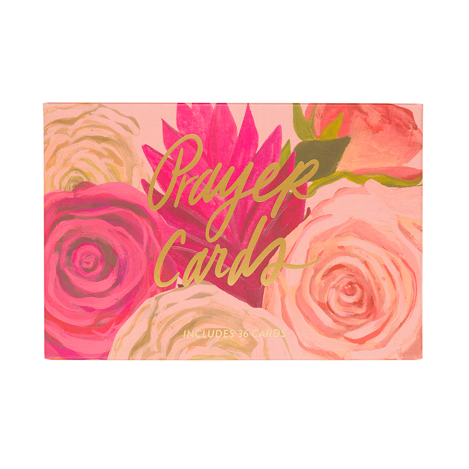 Pink Floral Prayer Cards